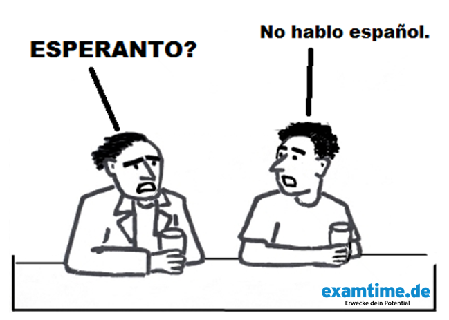 Esperanto Comic ExamTime lernen